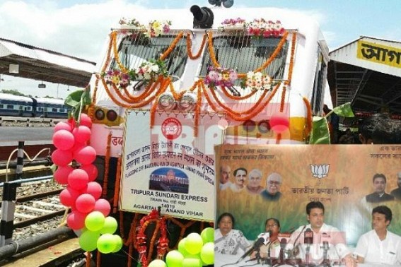 PM Modi without any political mileage gifts Tripura with Kolkata-Agartala Express train from Maha-Saptami : â€˜Act-East Policy to shower more on Tripura in coming daysâ€™, says BJP State President 